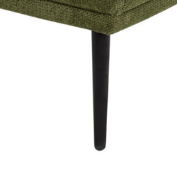 Beliani Right-Hand Chaise Longue Artheze Fabric Dark Green - thumbnail 6