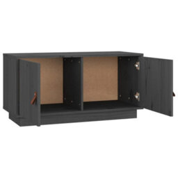 Berkfield Tv Cabinet Grey 80X34X40 Cm Solid Wood Pine - thumbnail 7