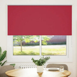 Berkfield Roller Blind Blackout Red 155X175 Cm Fabric Width 151.6 Cm Polyester - thumbnail 1