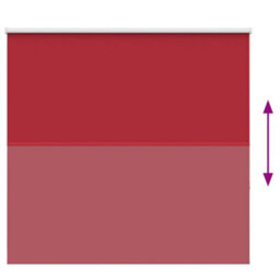 Berkfield Roller Blind Blackout Red 155X175 Cm Fabric Width 151.6 Cm Polyester - thumbnail 9