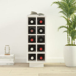 Walplus Wine Cabinet White 23X34X61 Cm Solid Wood Pine - thumbnail 3