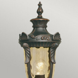 Luminosa Lighting Elstead Philadelphia 1 Light Medium Outdoor Pedestal Lantern Old Bronze Ip44, E27 - thumbnail 4