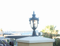 Luminosa Lighting Elstead Philadelphia 1 Light Medium Outdoor Pedestal Lantern Old Bronze Ip44, E27 - thumbnail 3