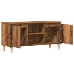 Berkfield Sturdy Tv Cabinet Old Wood 102X35X50 Cm Engineered Wood - thumbnail 9