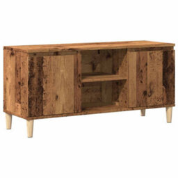 Berkfield Sturdy Tv Cabinet Old Wood 102X35X50 Cm Engineered Wood - thumbnail 1