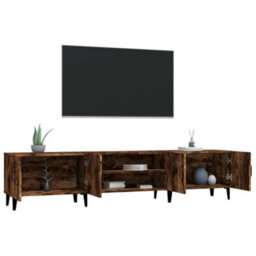 Vidaxl Tv Cabinet Smoked Oak 180X31.5X40 Cm Engineered Wood - thumbnail 5