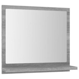 Vidaxl Bathroom Mirror Grey Sonoma 40X10.5X37 Cm Engineered Wood - thumbnail 2