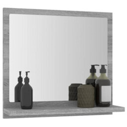 Vidaxl Bathroom Mirror Grey Sonoma 40X10.5X37 Cm Engineered Wood - thumbnail 6