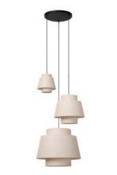 Lucide Tribute Pendant Light Diameter 76Cm 3Xe27 - Cream - thumbnail 2