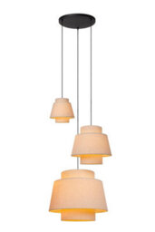 Lucide Tribute Pendant Light Diameter 76Cm 3Xe27 - Cream - thumbnail 1