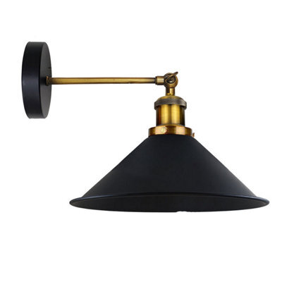 " Vintage Wall Light Modern Industrial Indoor Wall Sconce Metal Black Wall Lamp Retro Wall Lamp" - image 1
