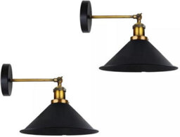 " Vintage Wall Light Modern Industrial Indoor Wall Sconce Metal Black Wall Lamp Retro Wall Lamp" - thumbnail 3