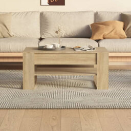 Berkfield Coffee Table Sonoma Oak 102X55X45 Cm Engineered Wood - thumbnail 5