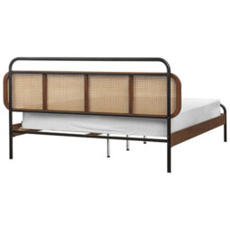 Beliani Bed Rattan Boussicourt 160 X 200 Cm (Eu King Size) Dark Brown - thumbnail 5