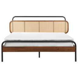 Beliani Bed Rattan Boussicourt 160 X 200 Cm (Eu King Size) Dark Brown - thumbnail 4