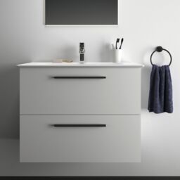 Ideal Standard I.life A Standard Matt White Wall-Mounted Bathroom Vanity Unit (H) 630mm (W) 800mm - thumbnail 5