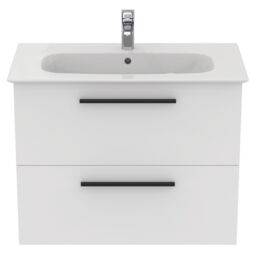 Ideal Standard I.life A Standard Matt White Wall-Mounted Bathroom Vanity Unit (H) 630mm (W) 800mm - thumbnail 3