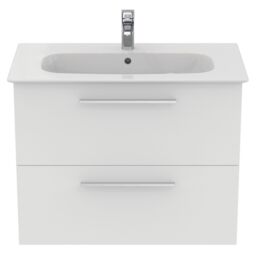 Ideal Standard I.life A Standard Matt White Wall-Mounted Bathroom Vanity Unit (H) 630mm (W) 800mm - thumbnail 4