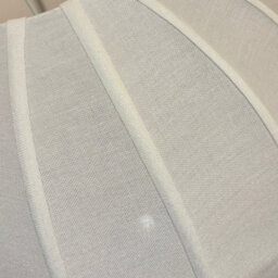 CGC Interiors Cgc Anica White Round Globe Stretched Fine Cotton Fabric Lampshade - thumbnail 4