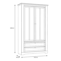 Furniture To Go Iloppa Display Cabinet In Snowy Oak/oak Nelson - thumbnail 8