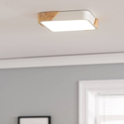 Edit Dari Square 18W Selectable Led Flush Ceiling Light White - image 1