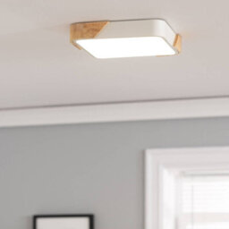 Edit Dari Square 18W Selectable Led Flush Ceiling Light White - thumbnail 1