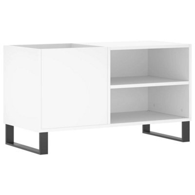 Berkfield Industrial Record Cabinet White 85X38X48 Cm Engineered Wood
