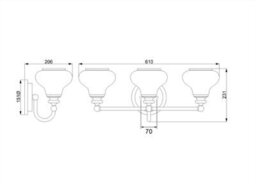 Luminosa Lighting Luminosa Ainsley 3 Light Indoor Wall Light Polished Chrome Ip44, G9 - thumbnail 2