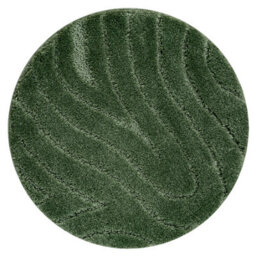 RugsX Bathroom Rug Supreme Circle Waves, Non-Slip, Soft - Green Circle 50 Cm - thumbnail 4