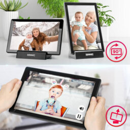 Duronic Digital Photo Frame Pf1D Bk Smart Touchscreen Digital Picture Frame 10.1 Inch Display Photos For Family Friends - Black - thumbnail 5