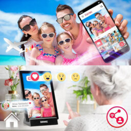 Duronic Digital Photo Frame Pf1D Bk Smart Touchscreen Digital Picture Frame 10.1 Inch Display Photos For Family Friends - Black - thumbnail 6
