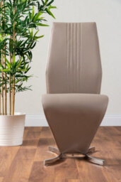 Furniturebox Uk Kylo Brown Wood Effect Dining Table & 6 Cappuccino Willow Chairs - thumbnail 9