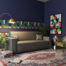 Viva Vox Iv Upholstered Sofa Bed For Living Room With Sleeping Function Storage Box Wooden Legs 192X88X102Cm Dark Grey - thumbnail 2