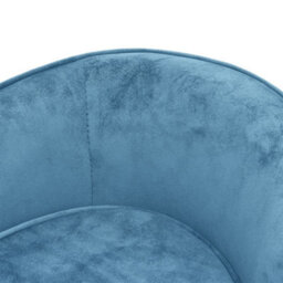 Berkfield Dog Sofa Turquoise 69X49X40 Cm Plush - thumbnail 7