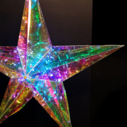 Samuel Alexander 36Cm Battery Operated Light Up Hanging Christmas Dreamlight Star With 100 White Leds - thumbnail 7