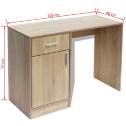 Walplus Shoe Storage Bench Oak 80X24X45 Cm - thumbnail 6