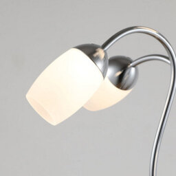 Garwarm 6-Light 56Cm Chrome Floral Led Table Lamp - Modern Novelty Design - thumbnail 6