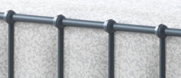 Save On Goods UK 3Ft Single Grey Tubular Steel Metal Retro Victorian Bed Frame Bedstead - thumbnail 5
