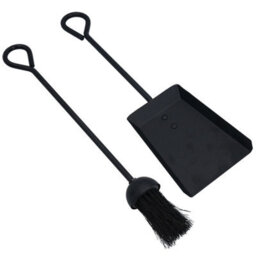 "AB Tools 18"" Loop Brush & Shovel Shovel Fire Coal Wood Log Burner Steel Metal 450mm"