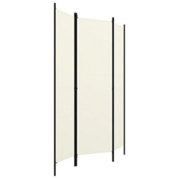 Berkfield 3-Panel Room Divider Cream White 150X180 Cm - thumbnail 3