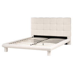 Beliani Bed Boucle Cressat 160 X 200 Cm (Eu King Size) Off-White - thumbnail 5