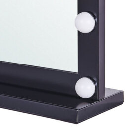 Beliani Dressing Table Mirror Led Beauvoir Black - thumbnail 6
