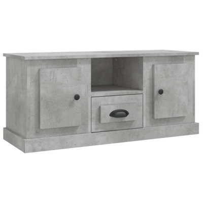 Berkfield Durable Tv Cabinet Concrete Grey 100X35.5X45 Cm Engineered Wood - image 1