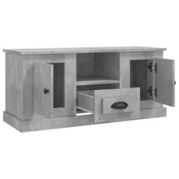 Berkfield Durable Tv Cabinet Concrete Grey 100X35.5X45 Cm Engineered Wood - thumbnail 8