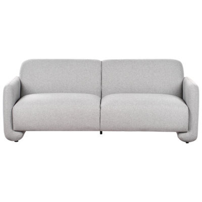 Beliani Sofa 3 Seater Saland Fabric Grey - image 1