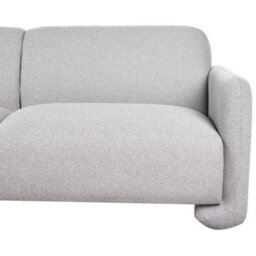 Beliani Sofa 3 Seater Saland Fabric Grey - thumbnail 7