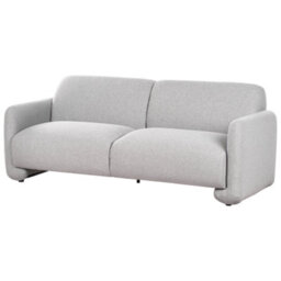Beliani Sofa 3 Seater Saland Fabric Grey - thumbnail 4