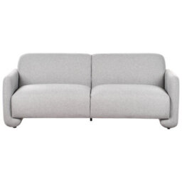 Beliani Sofa 3 Seater Saland Fabric Grey - thumbnail 1