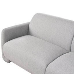 Beliani Sofa 3 Seater Saland Fabric Grey - thumbnail 8
