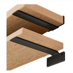 2Pcs Heavy Duty Cast Iron Shelf Brackets, 8 Inch Floating Shelf Supports - thumbnail 5